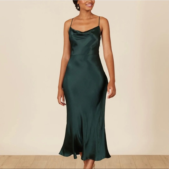 Park & Fifth Bowen Hunter Green Satin - Picture 1 of 10
